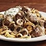 Home-Style Beef Stroganoff Platter