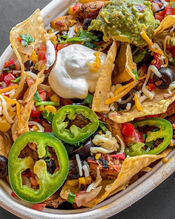 Seasoned Chicken Nachos