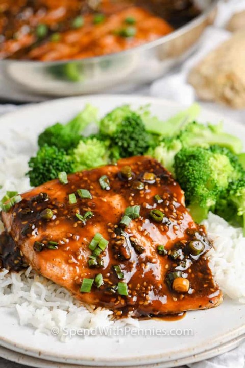 Teriyaki Salmon w. Salad