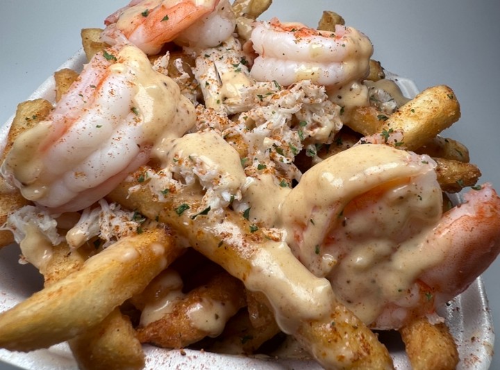 Garlic Butter Seafood Fries