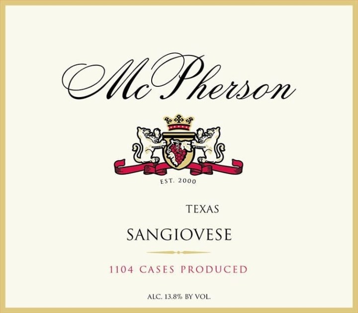 SANGIOVESE, McPherson