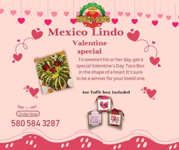Valentines Special Taco Box 15 tacos