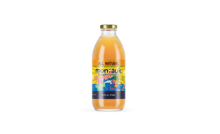 Montauk Mango Green Tea, No Sugar (16oz bottle)