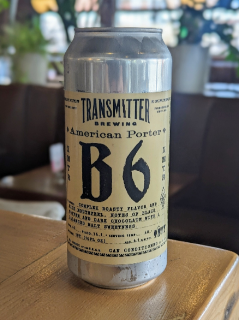 Transmitter (Brooklyn) B6 American Porter 16oz Can