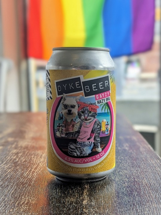 Dyke Beer (NYC) Gayzy Hazy - IPA 12oz Can