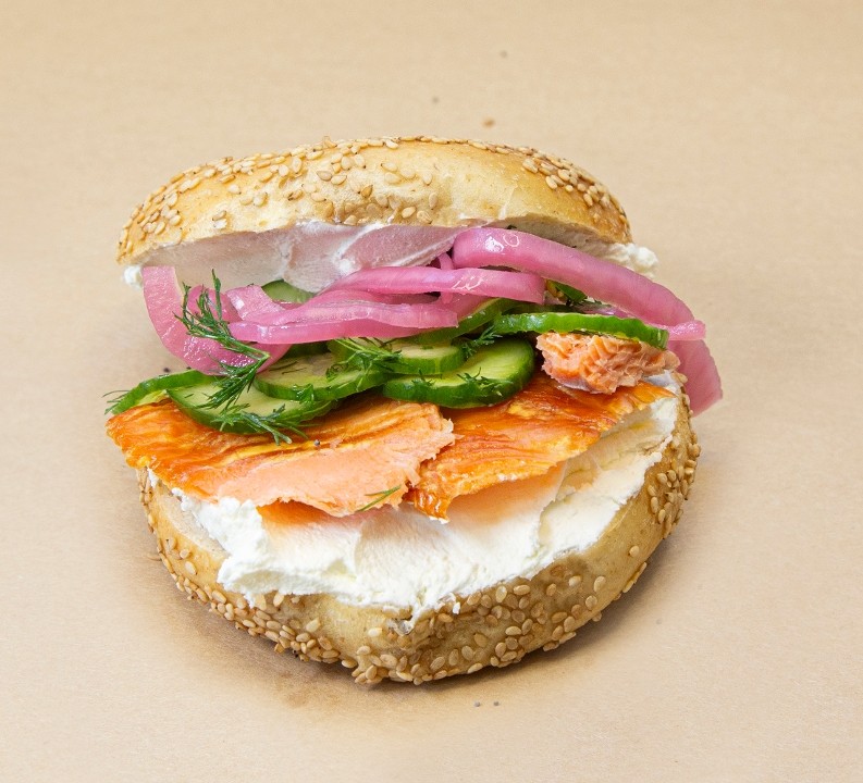 Smoked Trout Bagel
