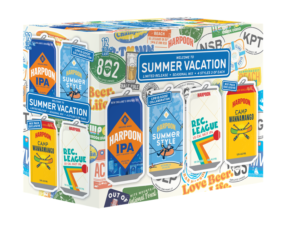 12 Pack Summer Vacation Cans