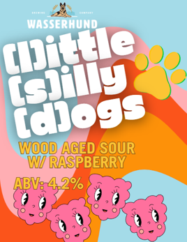 (L)ittle (S)illy (D)og Sour Raspberry 32oz Crowler Can