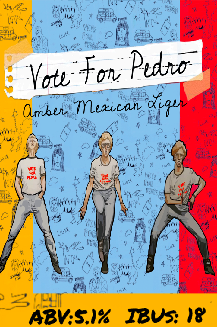 Vote for Pedro Mexican Lager 32oz Crowler Can