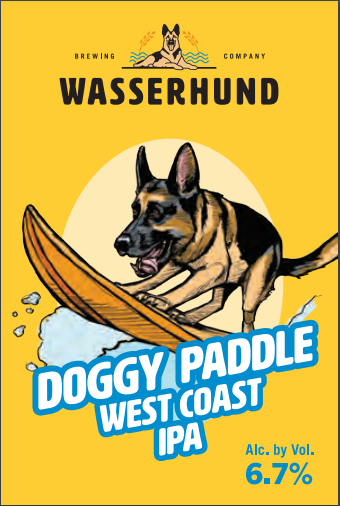 Doggy Paddle West Coast IPA 32oz Crowler Can