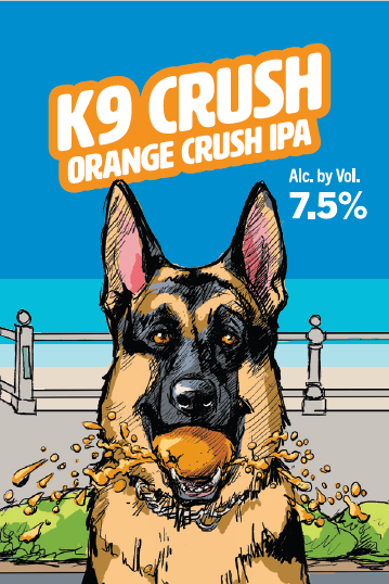K9 Crush Orange Crush IPA 32oz Crowler Can