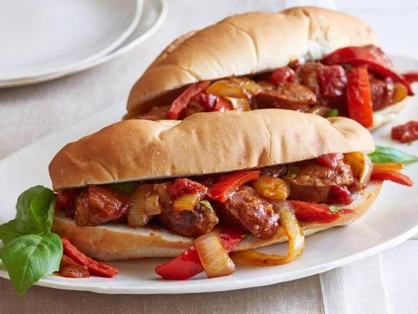 SUB SAUSAGE PEPPERS ONIONS