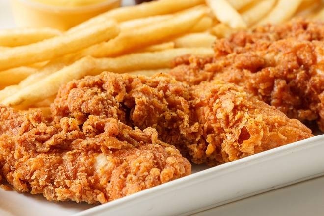 CHICKEN TENDERS with FRENCH FRIES
