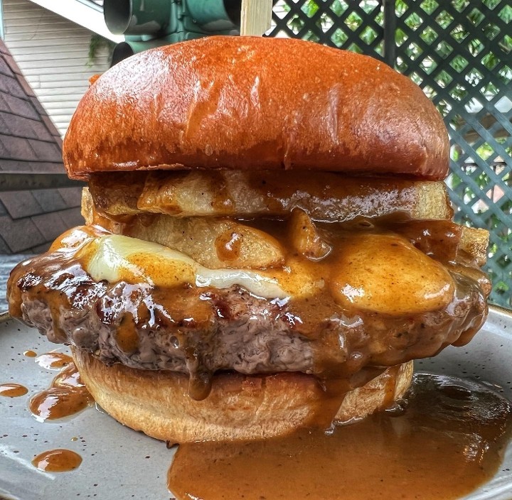 Curry Poutine Burger
