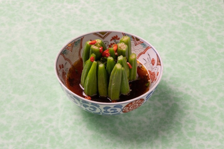 Poached Okras 捞汁秋葵