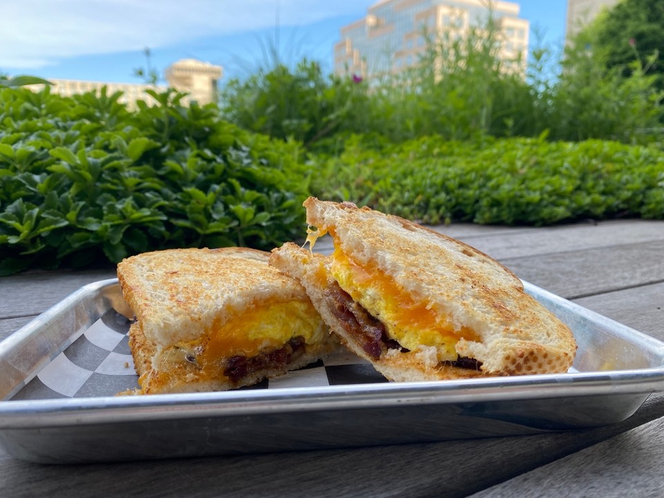 Spokes on Walnut Breakfast Sandwich on Sourdough