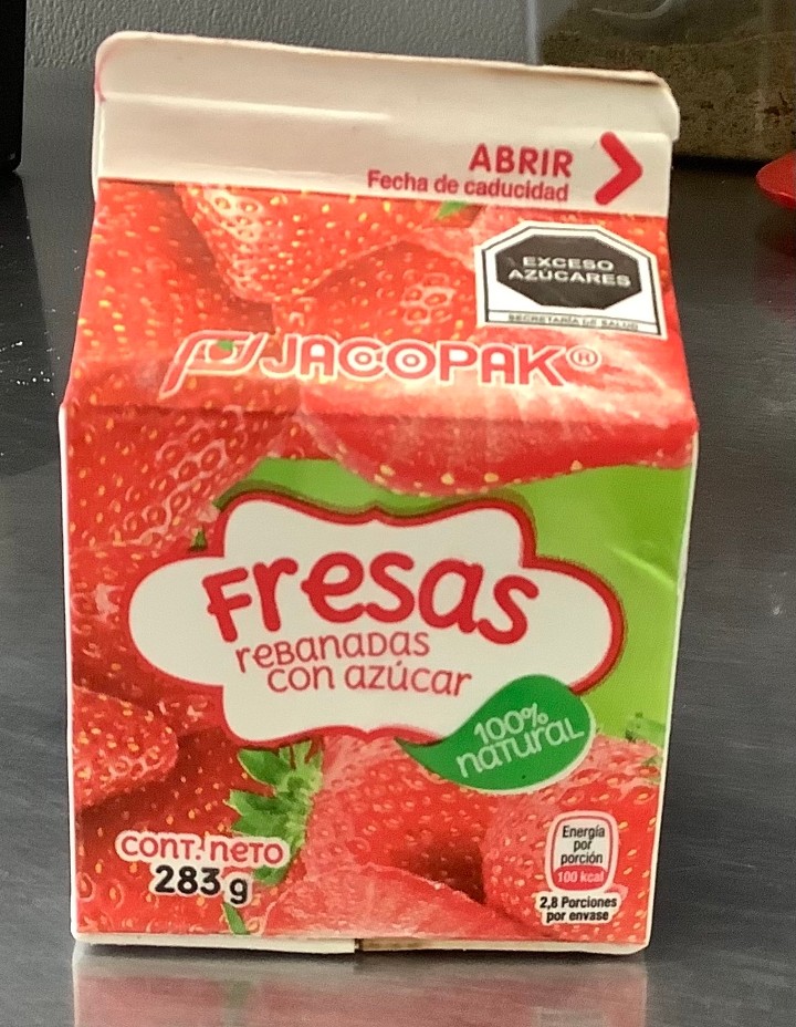 Frozen Strawberries box