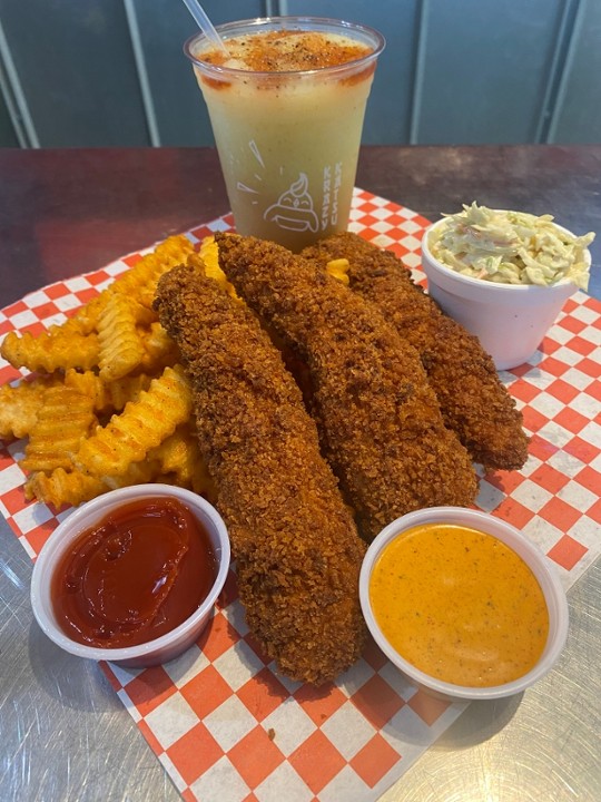 Katsu Nunchucks Meal (with FRIES and SLAW)