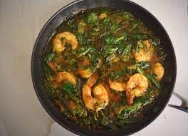 Shrimp Saag (Spinach)