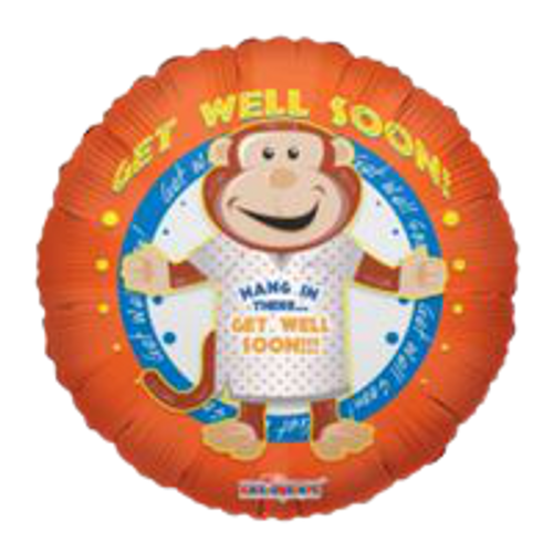 GET WELL SOON MONKEY BALLOON #161