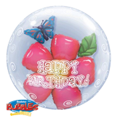 HAPPY BIRTHDAY DOUBLE BUBBLE BALLOON #107