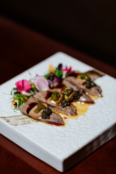 Blue Fin Tuna w/ Foie Gras Tiradito