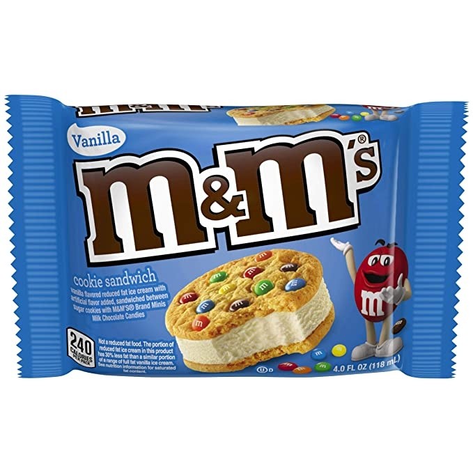 M & M Vanilla Ice Cream Cookie Sandwich (DD)