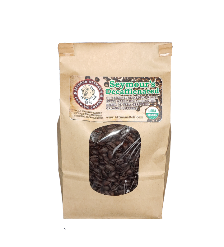 Whole Bean Coffee - Seymour's Decaffienenated One LB