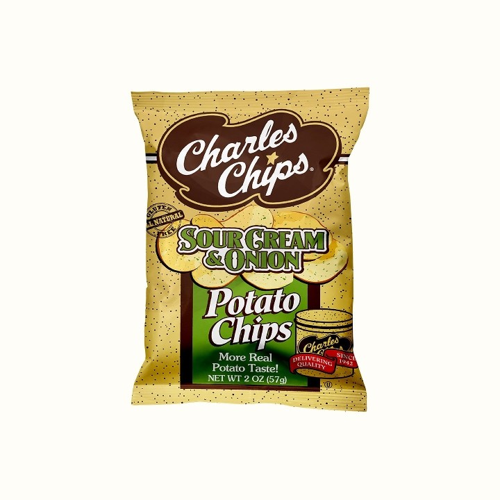 Charles Chips Sour Cream & Onion 2 Oz