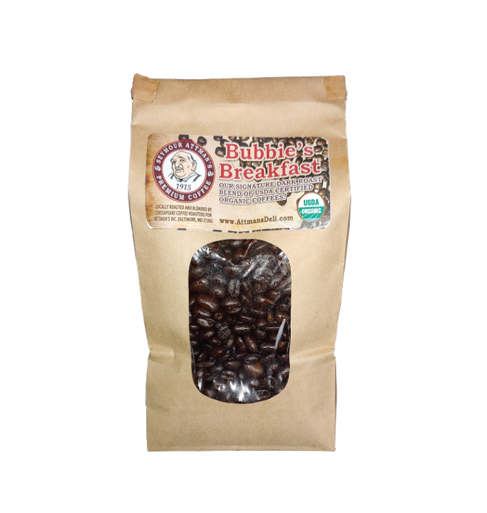 Attman's Whole Bean Coffee - Bubbie's Breakfast One LB