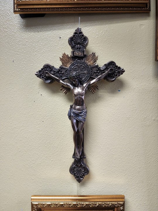 St. Benedict Crucifix      8x14" Cast Bronze