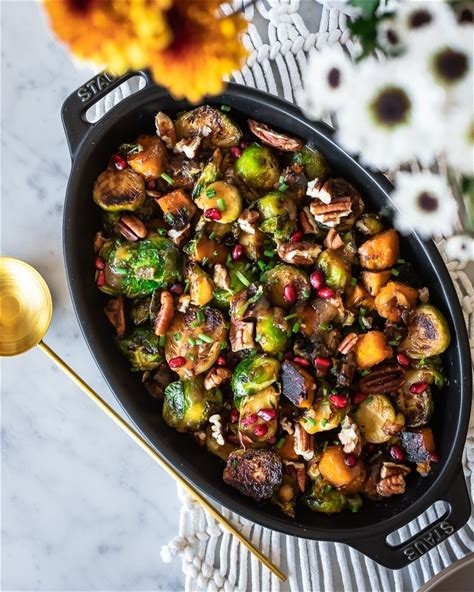Brussel Sprout Hash with Maple Miso Glaze