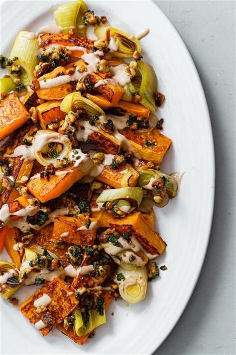 Roasted Butternut Squash and Leeks