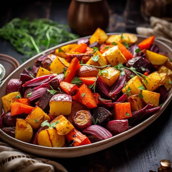Oven Roasted Root Vegetables