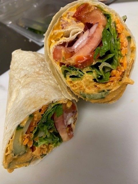 Hummus and Vegetable Wrap