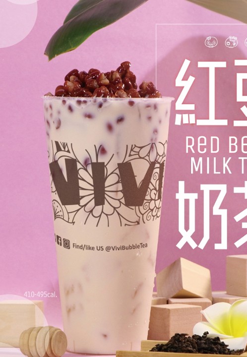 Red Bean Milk Tea