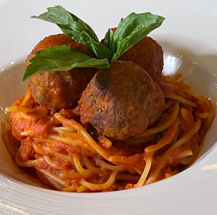 Spaghetti Pomodoro e Meatballs