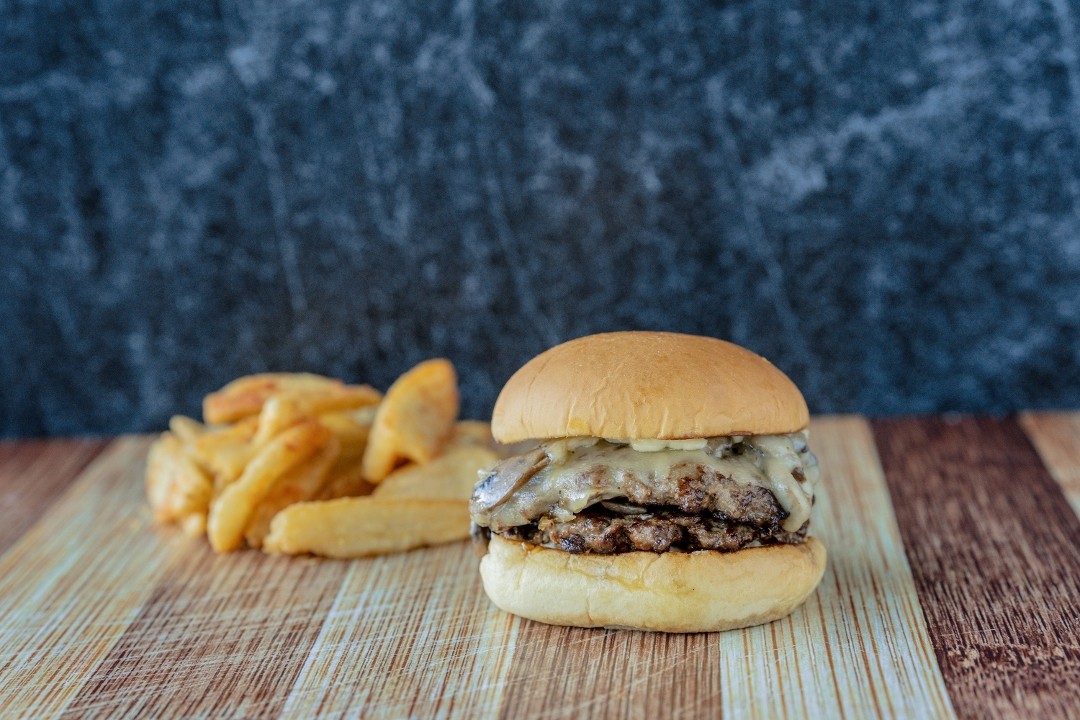Mushroom Swiss Burger