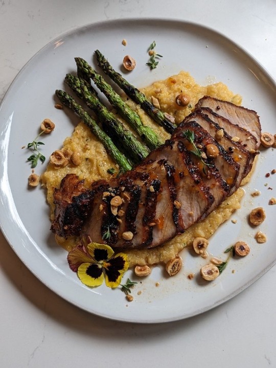 Pork Medallions with Polenta