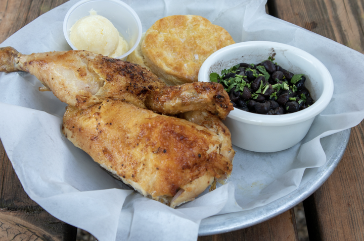 Rotisserie Pecan Smoked Chicken