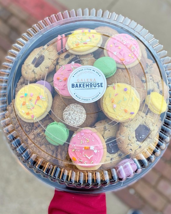 Easter Cookie Platter - Thirty Cookies & Macarons