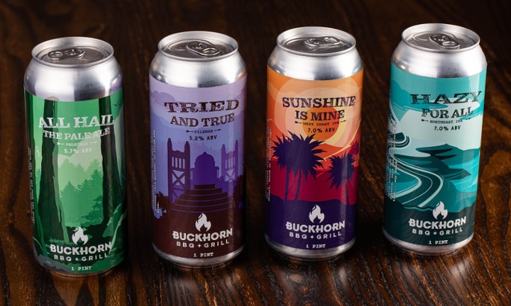 Can 4-Pack: Buckhorn Beer SAMPLER
