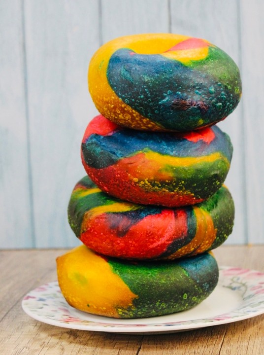 One Dozen Rainbow Bagel PREORDER