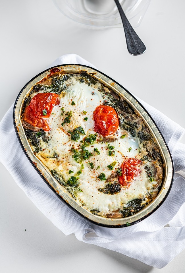 Baked Eggs with Roasted Vegetables