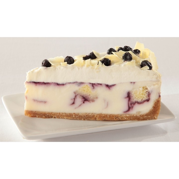 Blueberry Cobbler White Chocolate Cheesecake