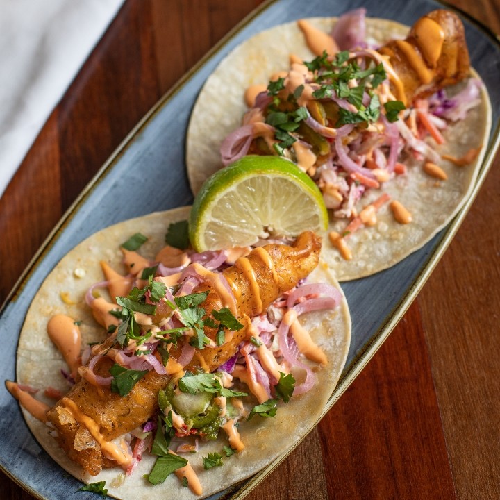 Crispy Alaskan Cod Tacos