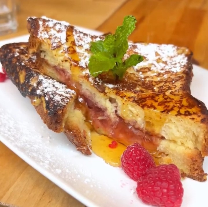 French Toast, stuffed with berries