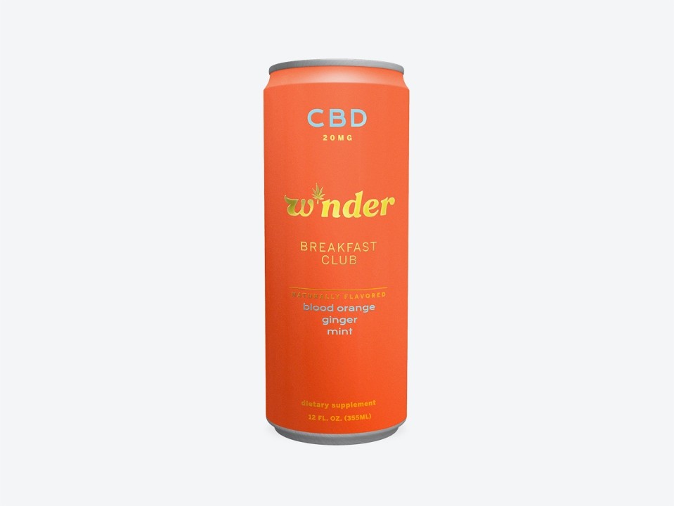Winder CBD Seltzer 20mg - Blood Orange, Ginger, Mint