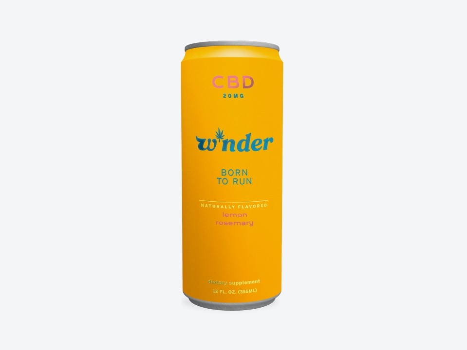 Winder CBD Seltzer 20mg - Lemon, Rosemary