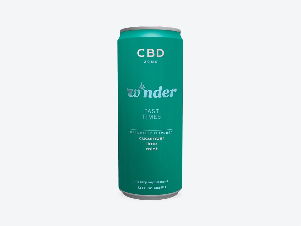 Winder CBD Seltzer 20mg - Cucumber, Lime, Mint